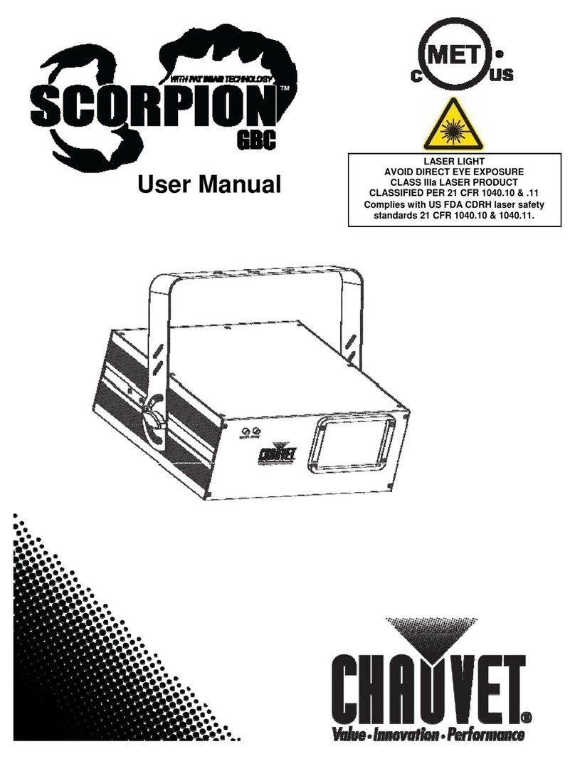 Chauvet Laser Pointer User manual Chauvet Laser Pointer User manual