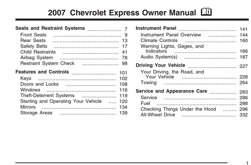 Chevrolet 2007 Express 2007 Express owner's manual