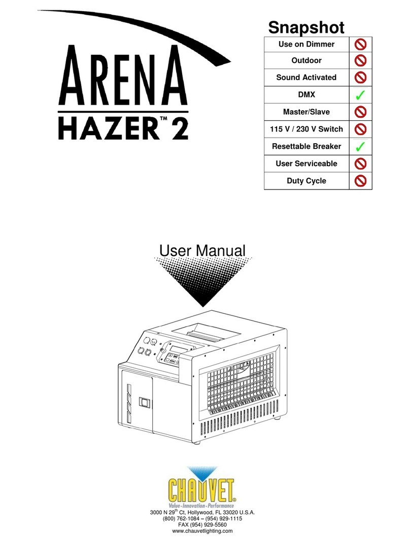 Chauvet Arena HAZER 2 user manual