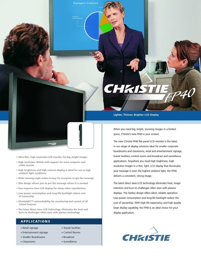 Christie 38-FP0001-01 User manual