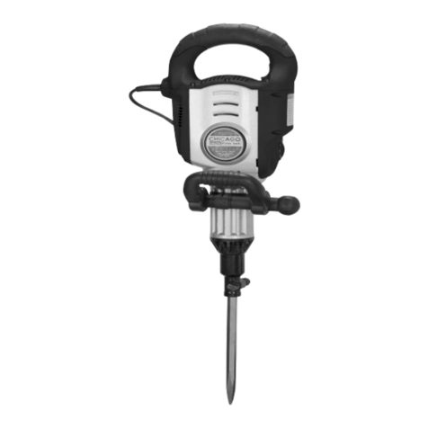 Chicago Electric BREAKER HAMMER 94882 Assembly and operating instructions