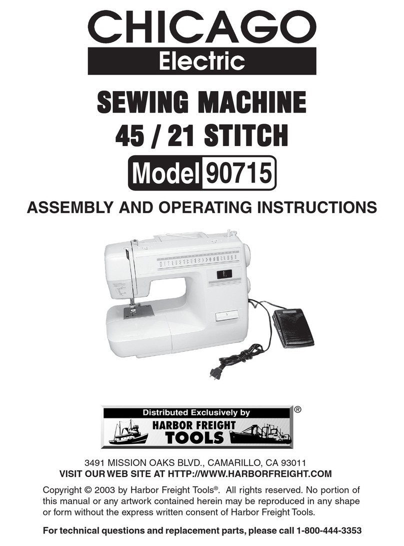 Chicago Electric 90715 Assembly and operating instructions