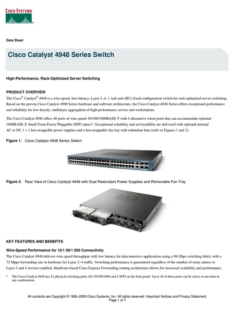 Cisco 4948 Series datasheet