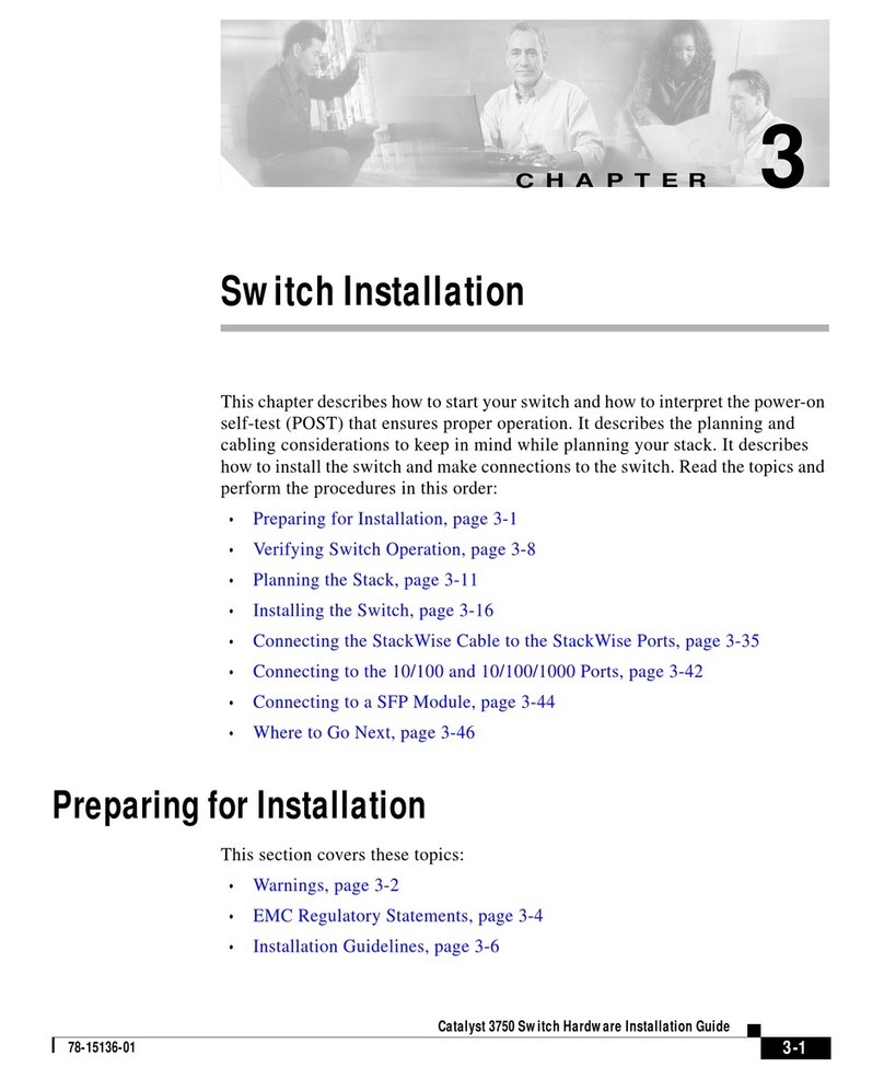 Cisco 3750 - Catalyst EMI Switch Instruction sheet
