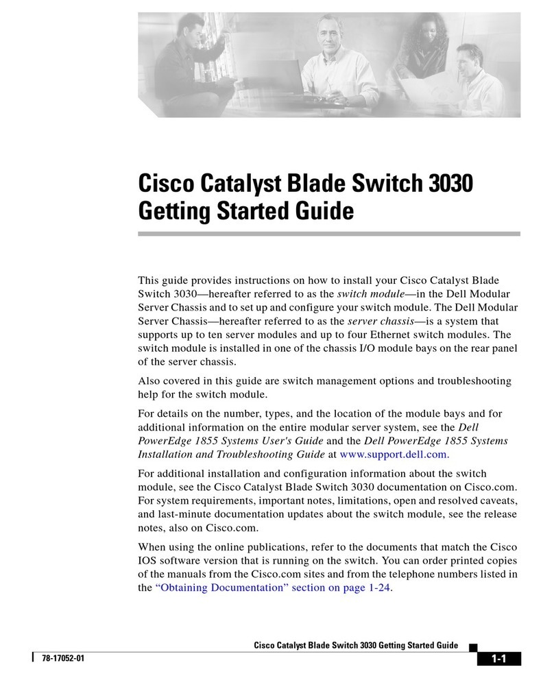 Cisco Catalyst 3030 User manual
