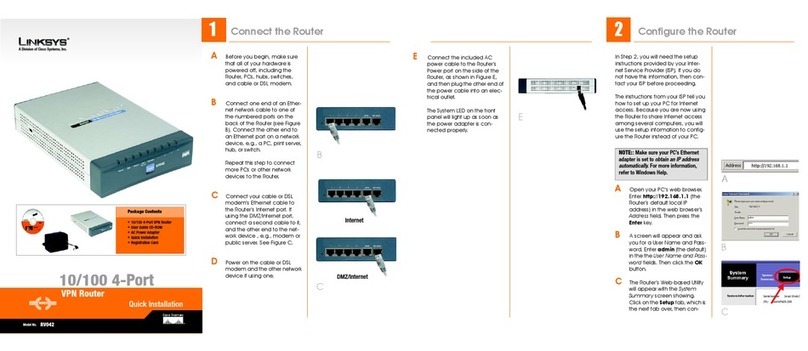 Cisco RV042 - Small Business Dual WAN VPN Router Quick install