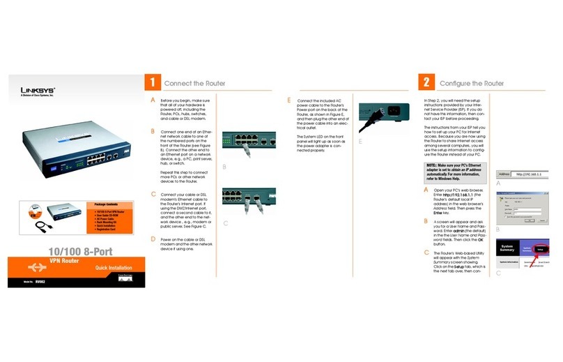 Cisco RV082 - Small Business VPN Router User manual