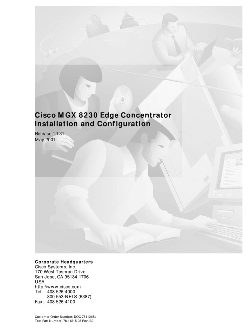 Cisco MGX 8230 Operating and maintenance instructions