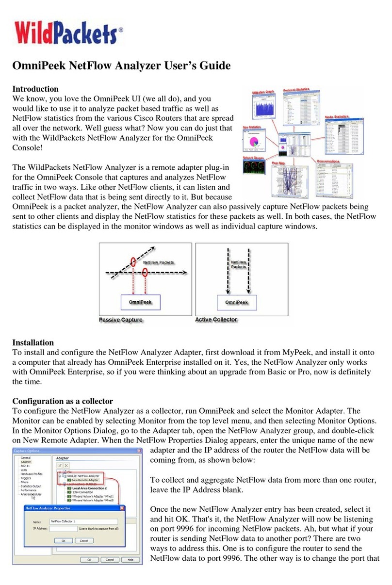 Cisco OmniPeek NetFlow Analyzer s User manual Cisco OmniPeek NetFlow Analyzer s User manual
