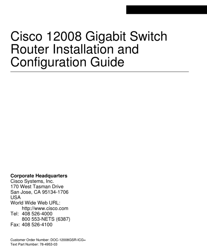 Cisco 12008 Operator's manual