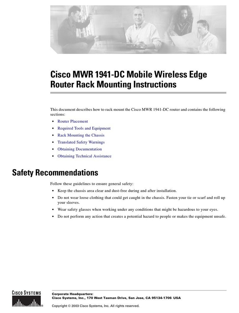 Cisco MWR 1941-DC - 1941 Mobile Wireless Router User manual Cisco MWR 1941-DC - 1941 Mobile Wireless Router User manual