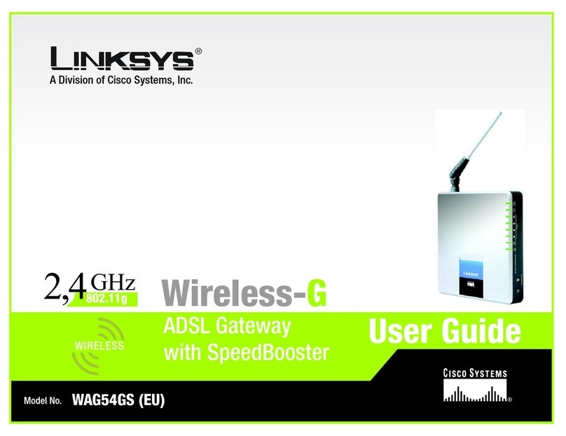 Cisco LINKSYS WAG54GS (EU) User manual