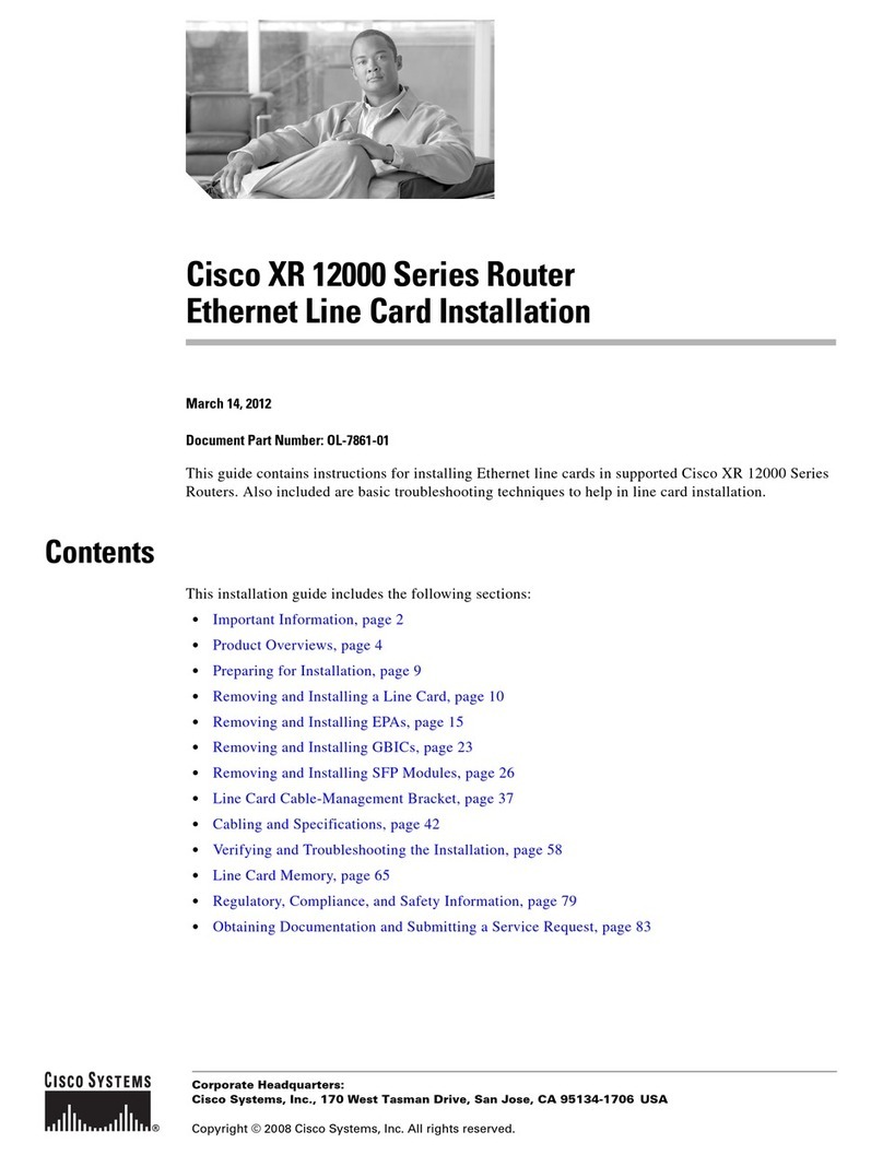 Cisco XR 12000 User manual