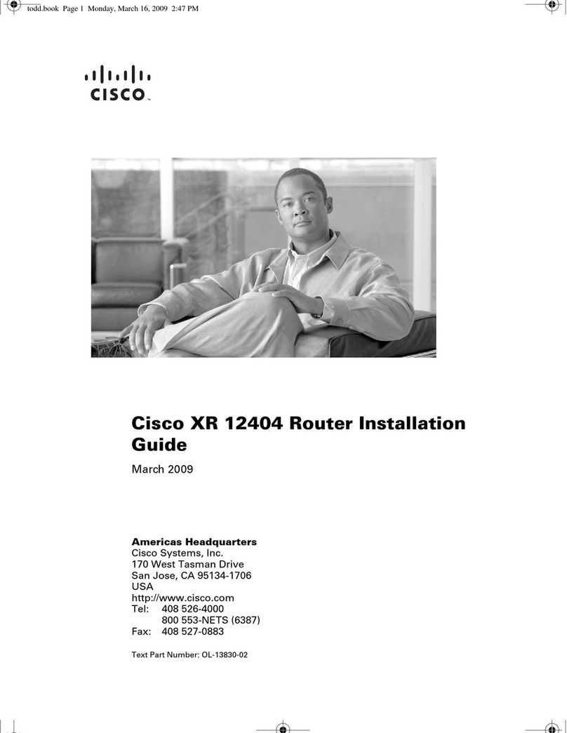 Cisco XR 12404 User manual Cisco XR 12404 User manual