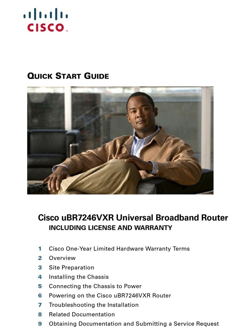 Cisco UBR7246VXR quick start guide