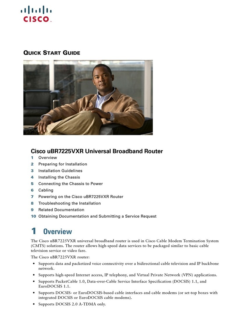 Cisco UBR7225VXR User manual