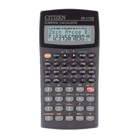 Citizen SR-270II User manual