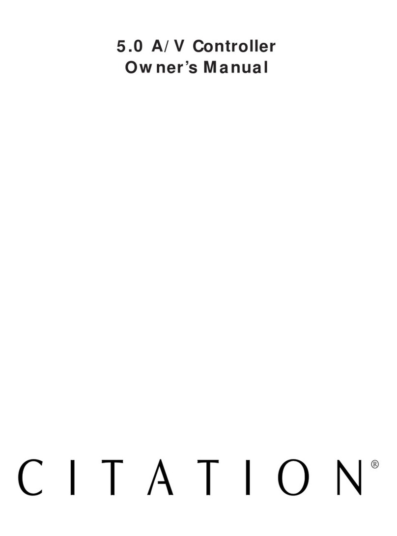 Citation Stereo Receiver owner's manual