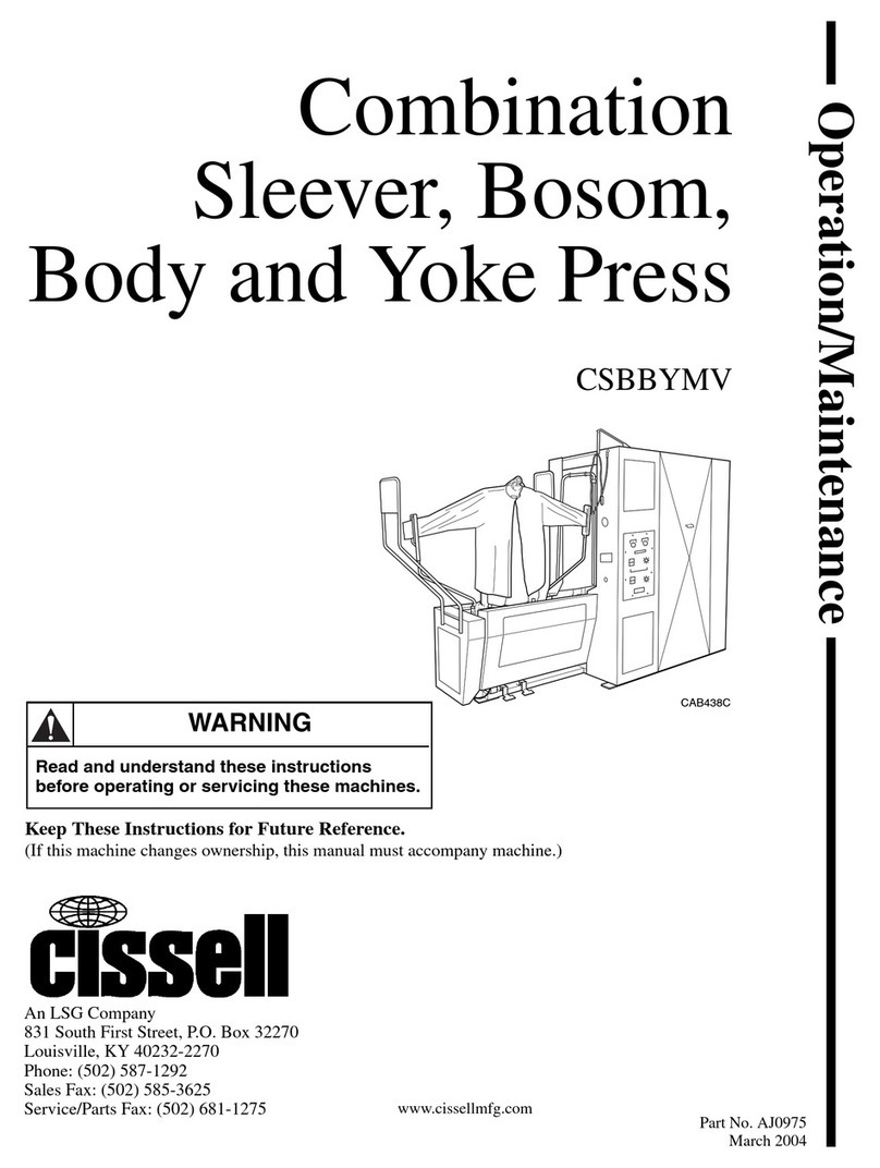 Cissell CAB438C Troubleshooting guide