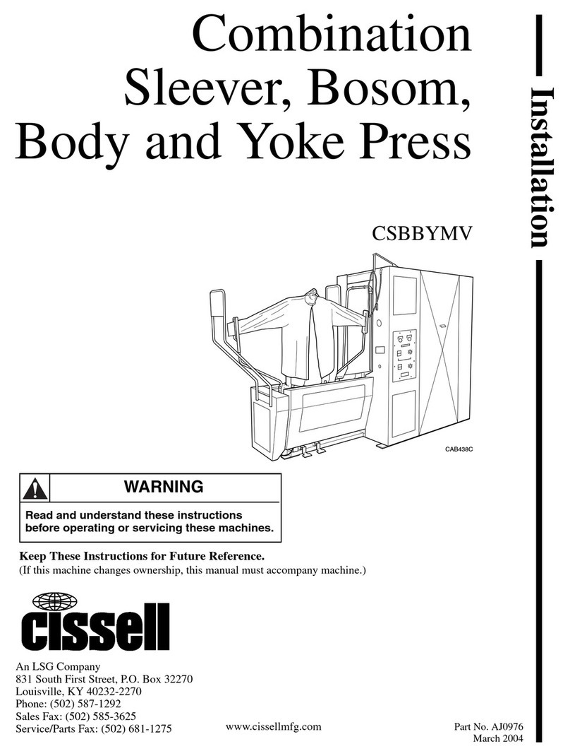 Cissell CSBBYMV User manual