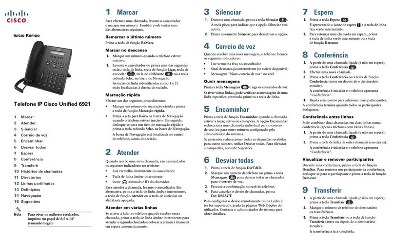 Cisco Unified 6921 User manual Cisco Unified 6921 User manual