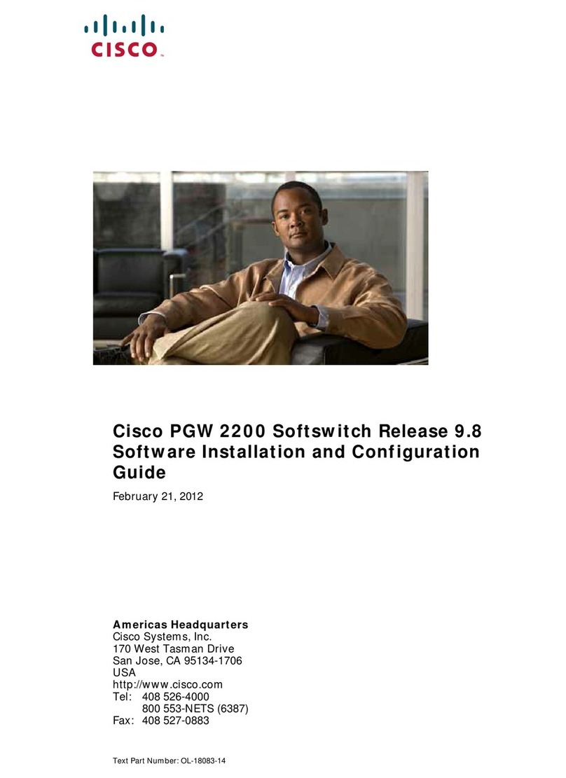 Cisco PGW 2200 User manual