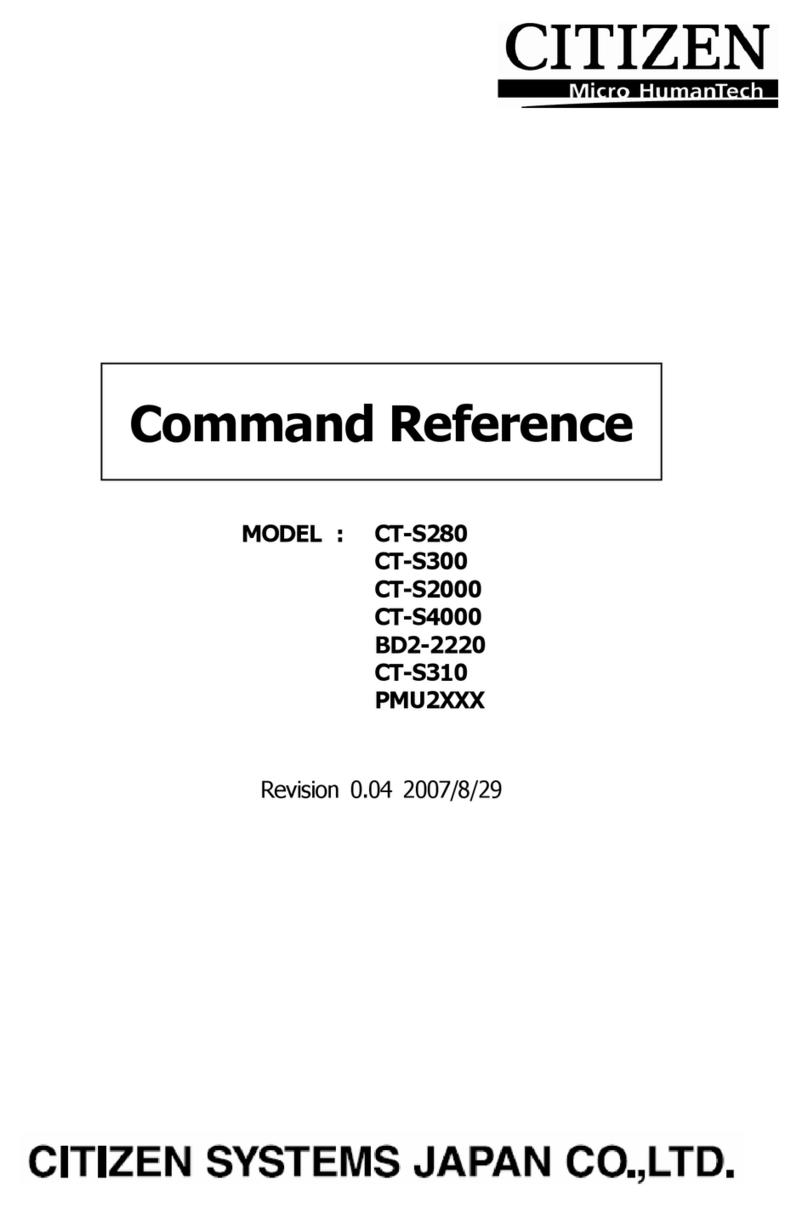 Citizen BD2-2220 Installation manual