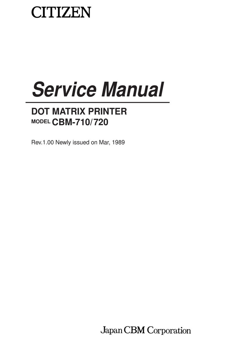 Citizen CBM-710/720 User manual