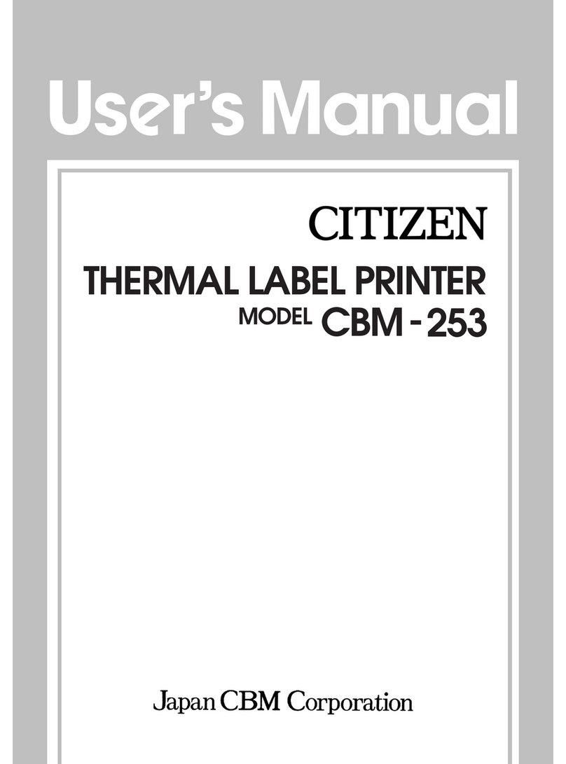 Citizen CBM-253 User manual