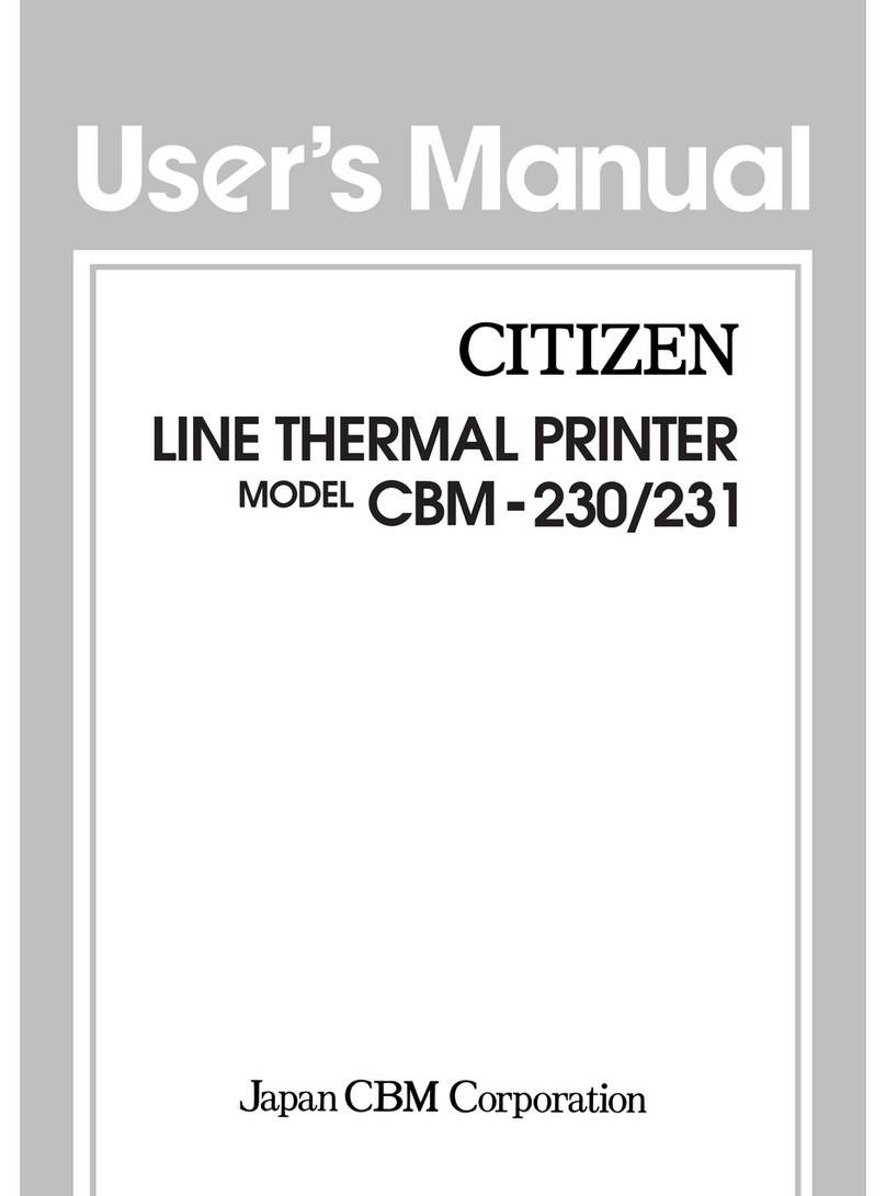Citizen CBM-231 User manual