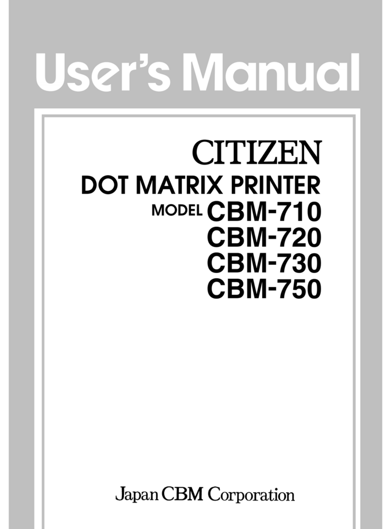 Citizen CBM-720 user manual