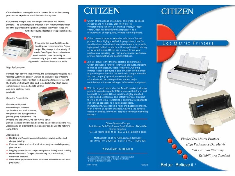 Citizen Swift 240+ User manual