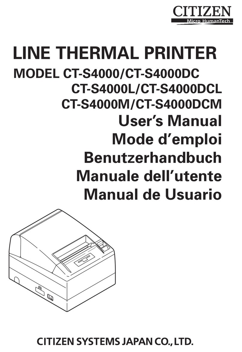 Citizen CT-S4000L User manual