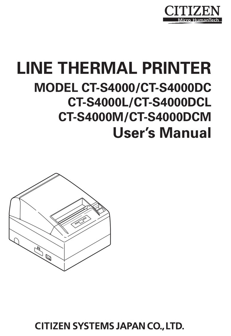 Citizen CT-S4000DCL User manual
