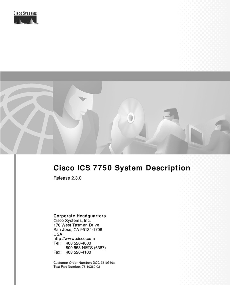 Cisco ICS-7750 Operating and installation instructions Cisco ICS-7750 Operating and installation instructions