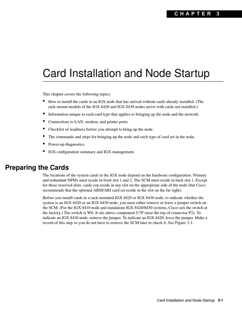 Cisco IGX 8400 Series Operator's manual
