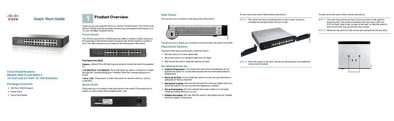 Cisco Cisco Small Business Unmanaged Switch SR224 User manual Cisco Cisco Small Business Unmanaged Switch SR224 User manual