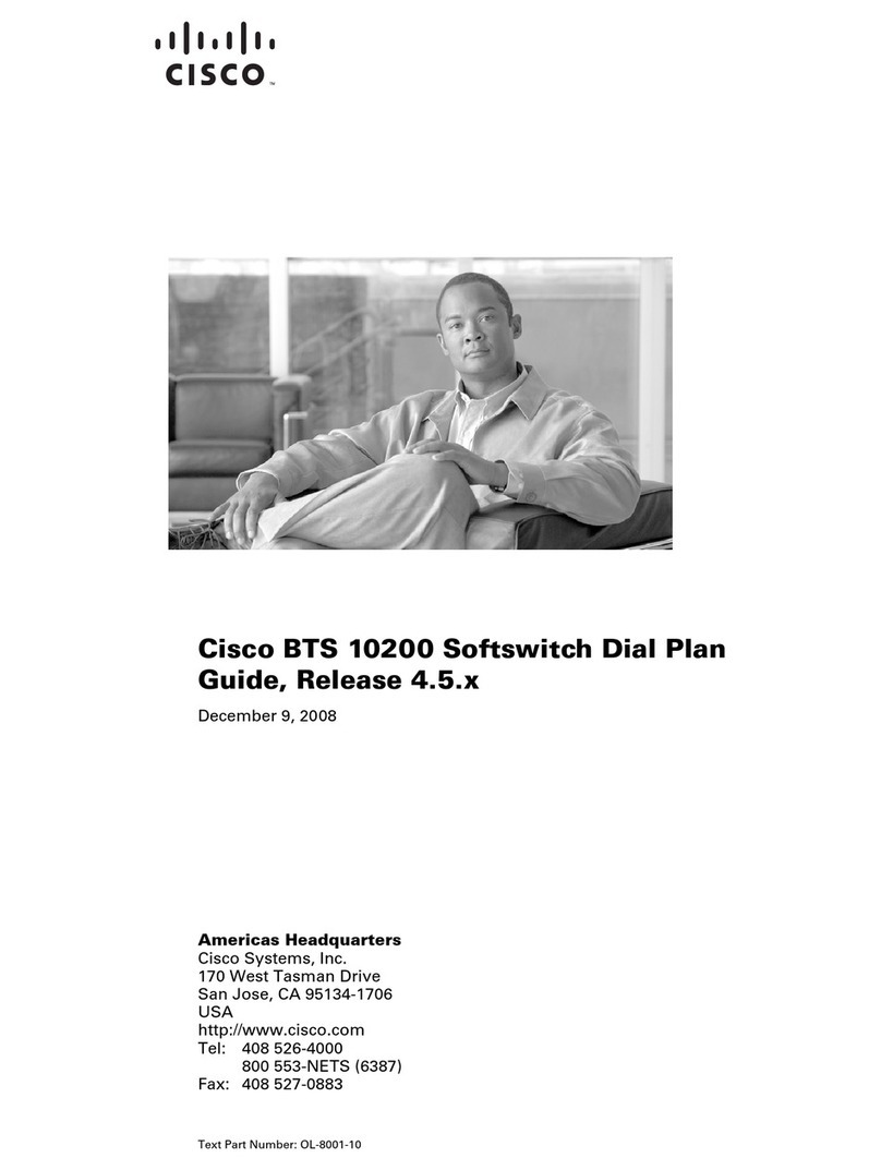 Cisco BTS 10200 Softswitch User manual