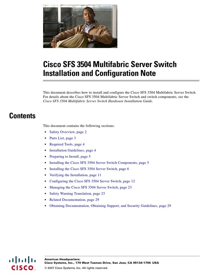 Cisco SFS 3504 Installation and configuration note