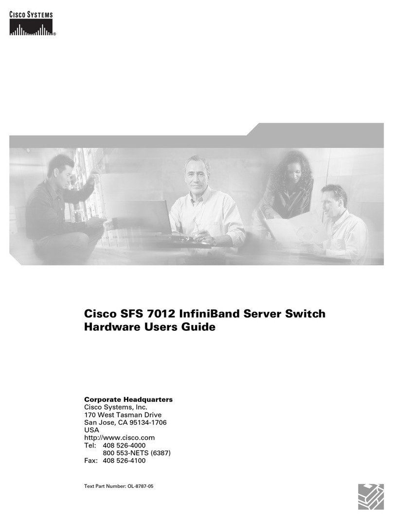 Cisco SFS 7012 InfiniBand Installation manual