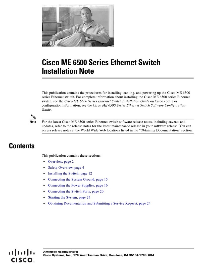 Cisco ME 6500 Installation