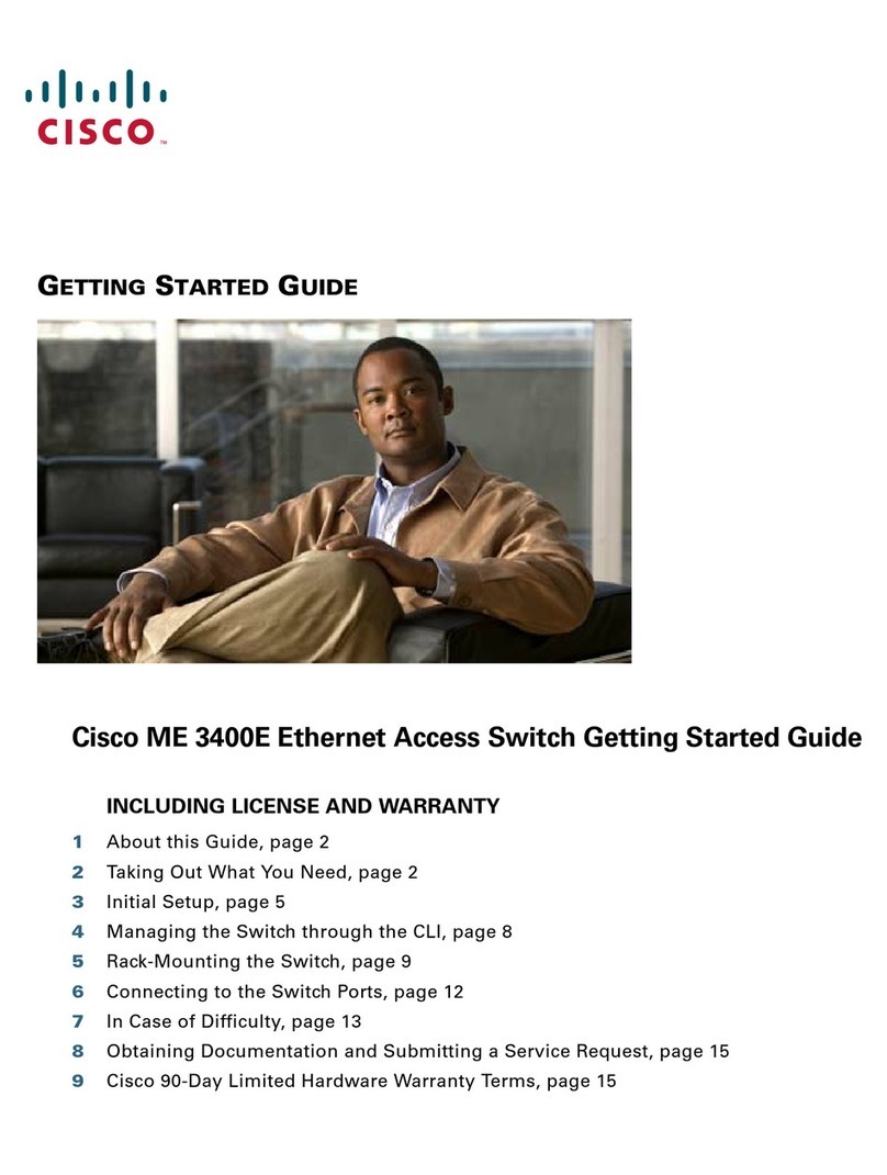 Cisco ME 3400E User manual