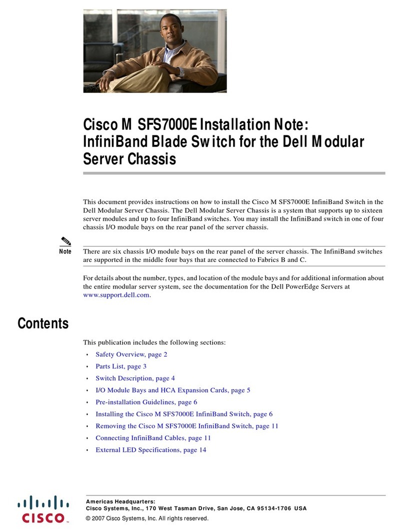 Cisco M SFS7000E Installation and operation manual