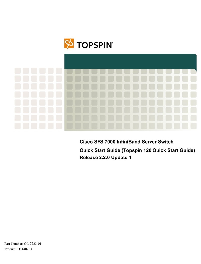 Cisco InfiniBand SFS 7000 User manual Cisco InfiniBand SFS 7000 User manual