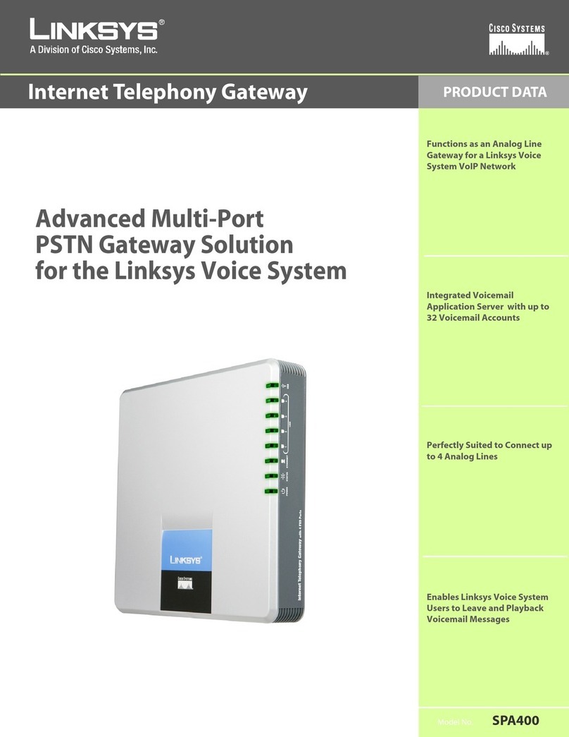 Cisco Linksys SPA400 Operation manual