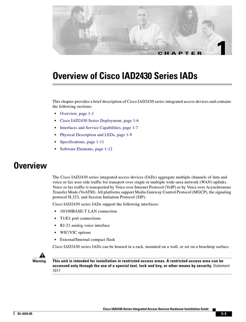 Cisco IAD2430 Series Installation guide