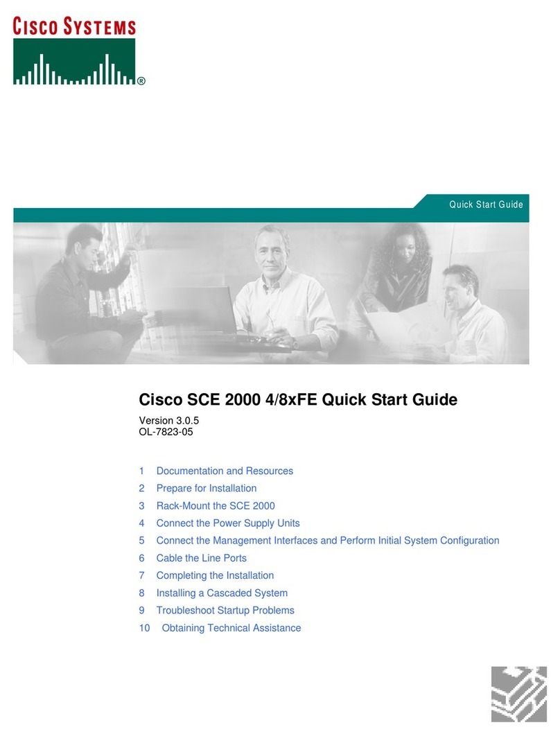 Cisco SCE 2000 4/8xFE quick start guide