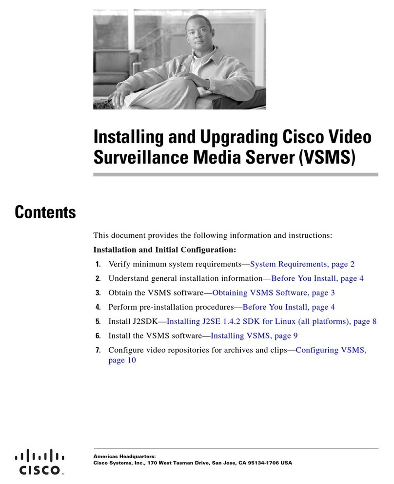 Cisco Surveillance Media Server Instruction Manual