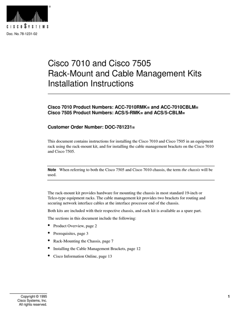 Cisco Rack-Mount and Cable Mgmt.  7505/7010 installation instructions