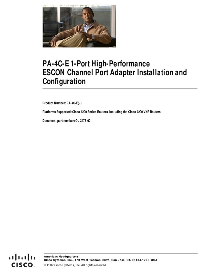 Cisco PA-4C-E 1 Operator's manual